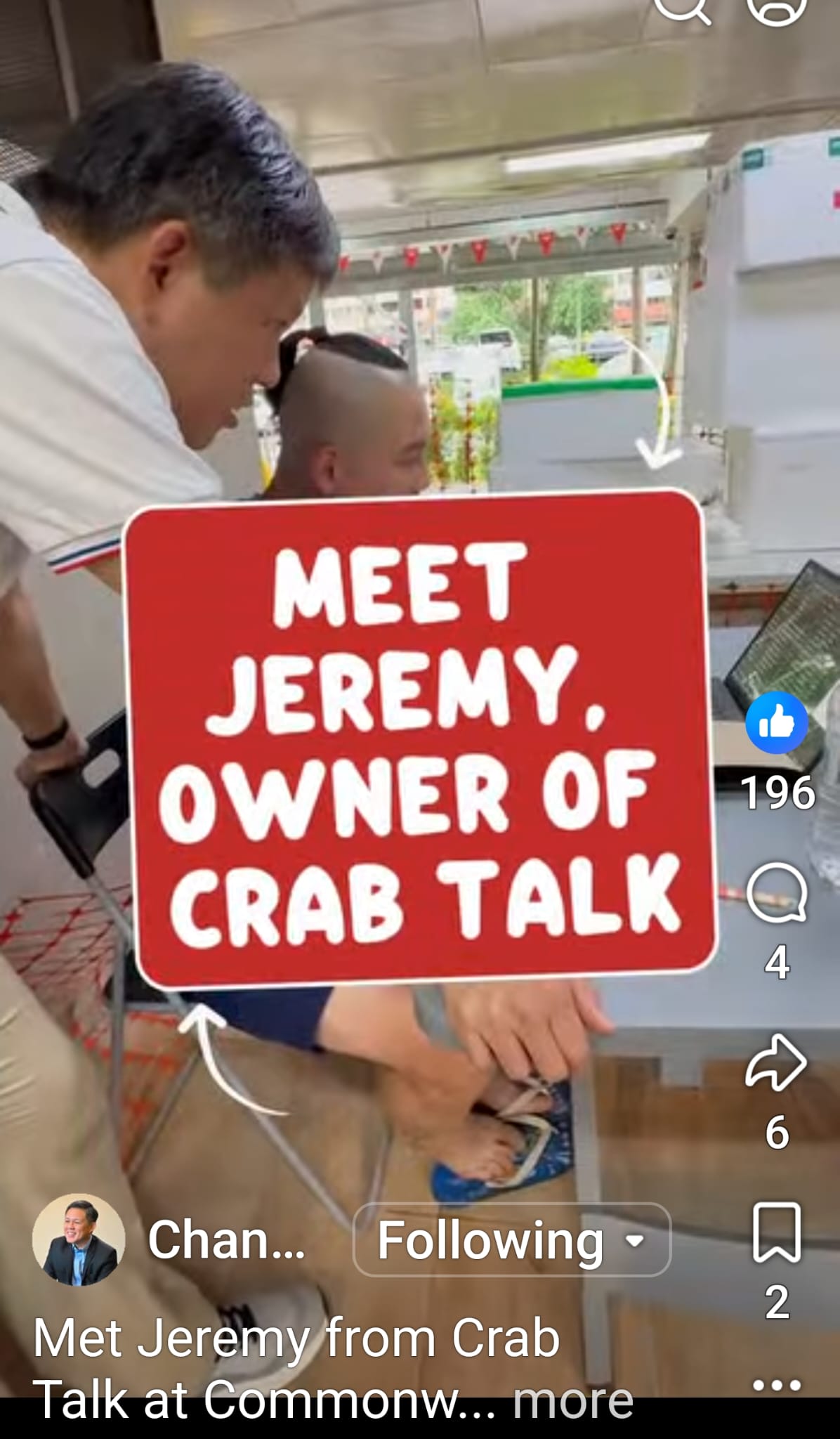 Crab Talk modern wet market and AI feature