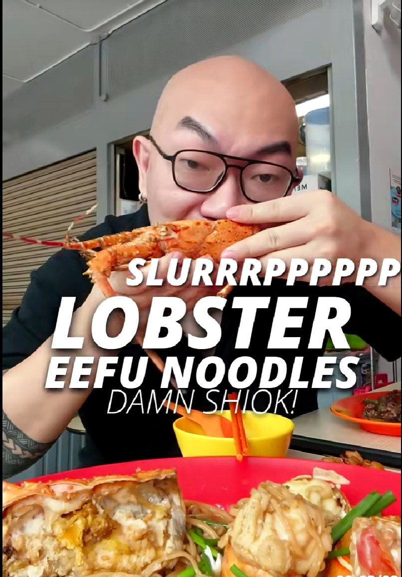Botak Jazz feature on Crab Talk lobster eefu noodles